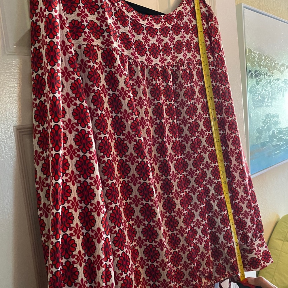 Loft Floral Tie Hem Blouse XXL - Picture 6 of 8
